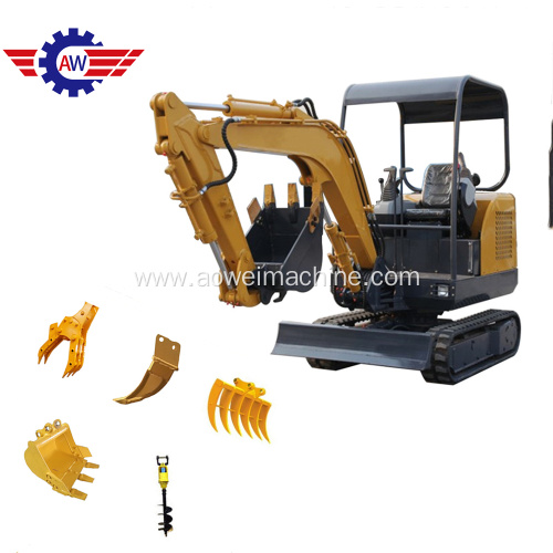 1 Ton Backhoe Bucket Hydraulic Rubber Track Crawler electric powered mini excavator